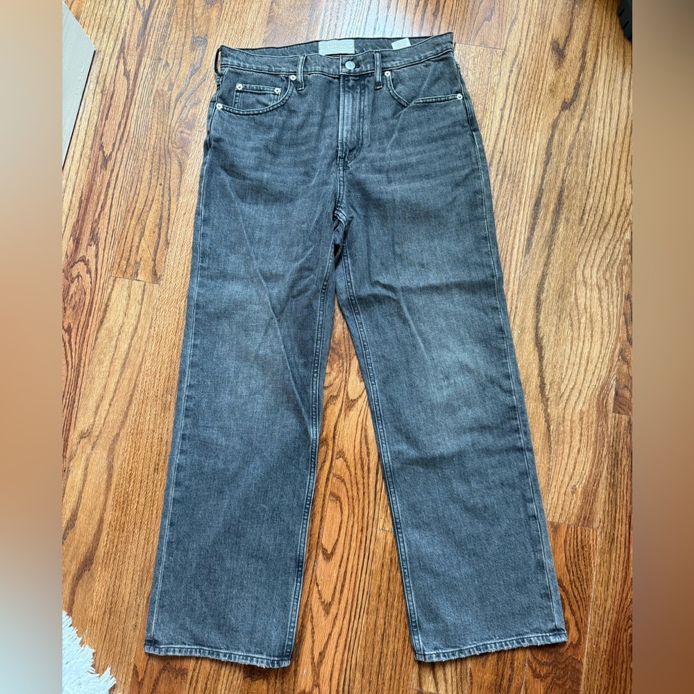 Everlane Cheeky Straight Jean Black Size 30